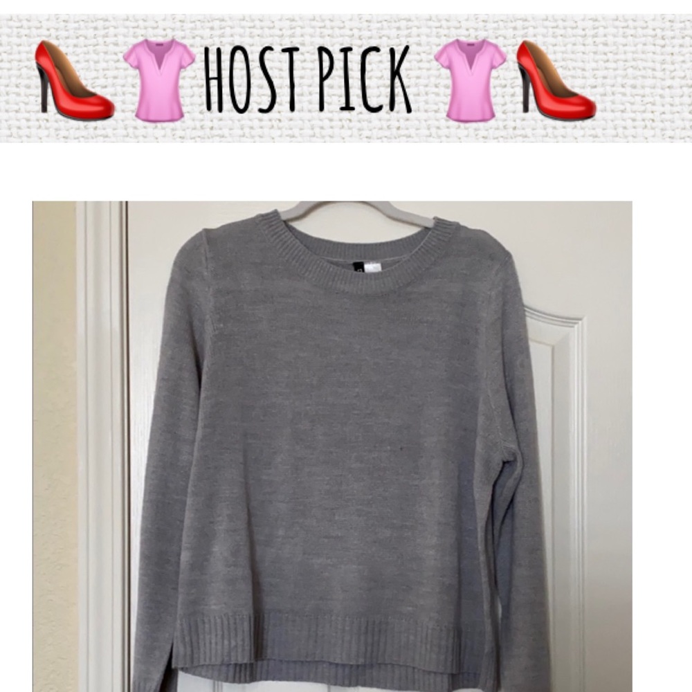 H & M grey sweater size large